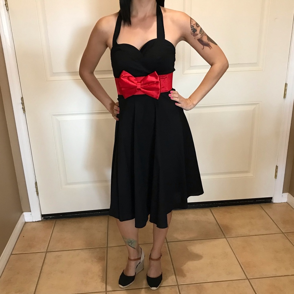 Vintage 50s Style Halter Dress